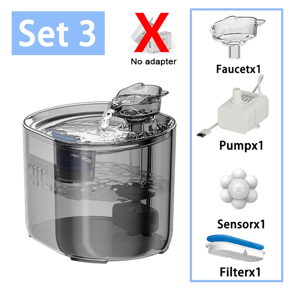 Cat Water Fountain With Filter Fresh Drinking And Quiet Pump