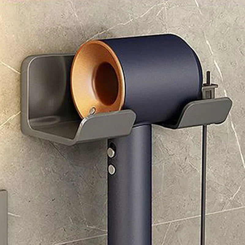 AEDG Hair Dryer Holder Wall Mount Organizer Shelf For Bathroom