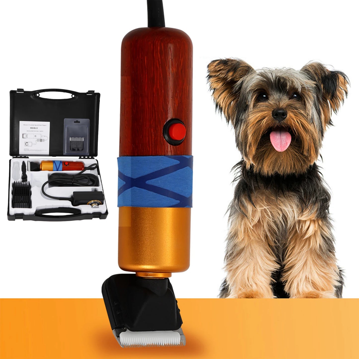Pet Hair Clipper Low Noise Electric Trimmer For Dogs Cats