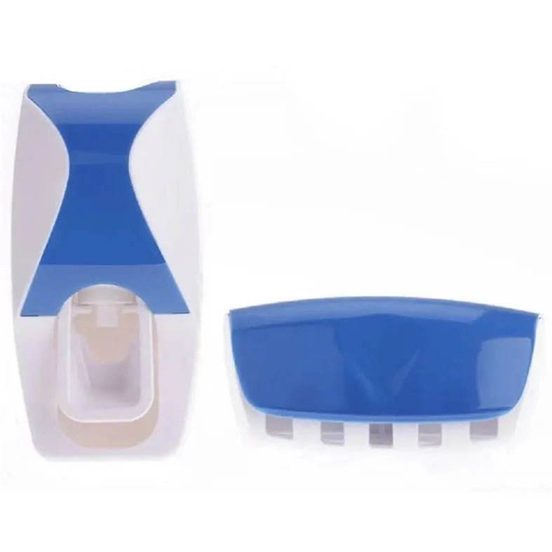 Wall Mounted Toothbrush And Toothpaste Holder With Automatic Dispenser