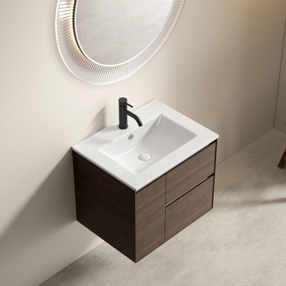QIZHIKUAJING Ceramic Vessel Sink No Overflow For Bathroom Vanity