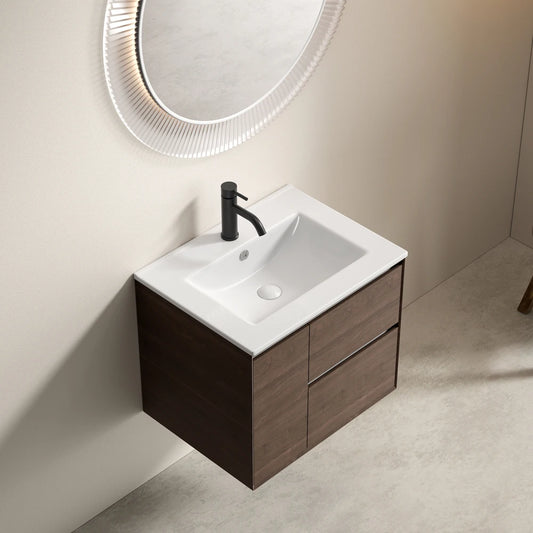 QIZHIKUAJING Ceramic Vessel Sink No Overflow For Bathroom Vanity