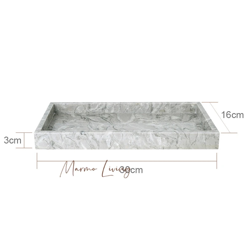 Pitaya Flower Natural Marble Bathroom Accessories Set With Soap Dispenser