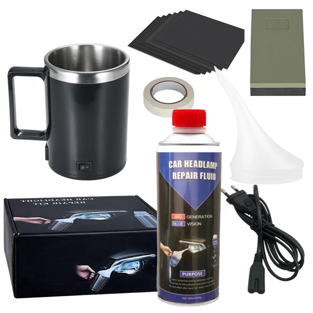 Headlight Restoration Kit For Car Headlights And Lamps