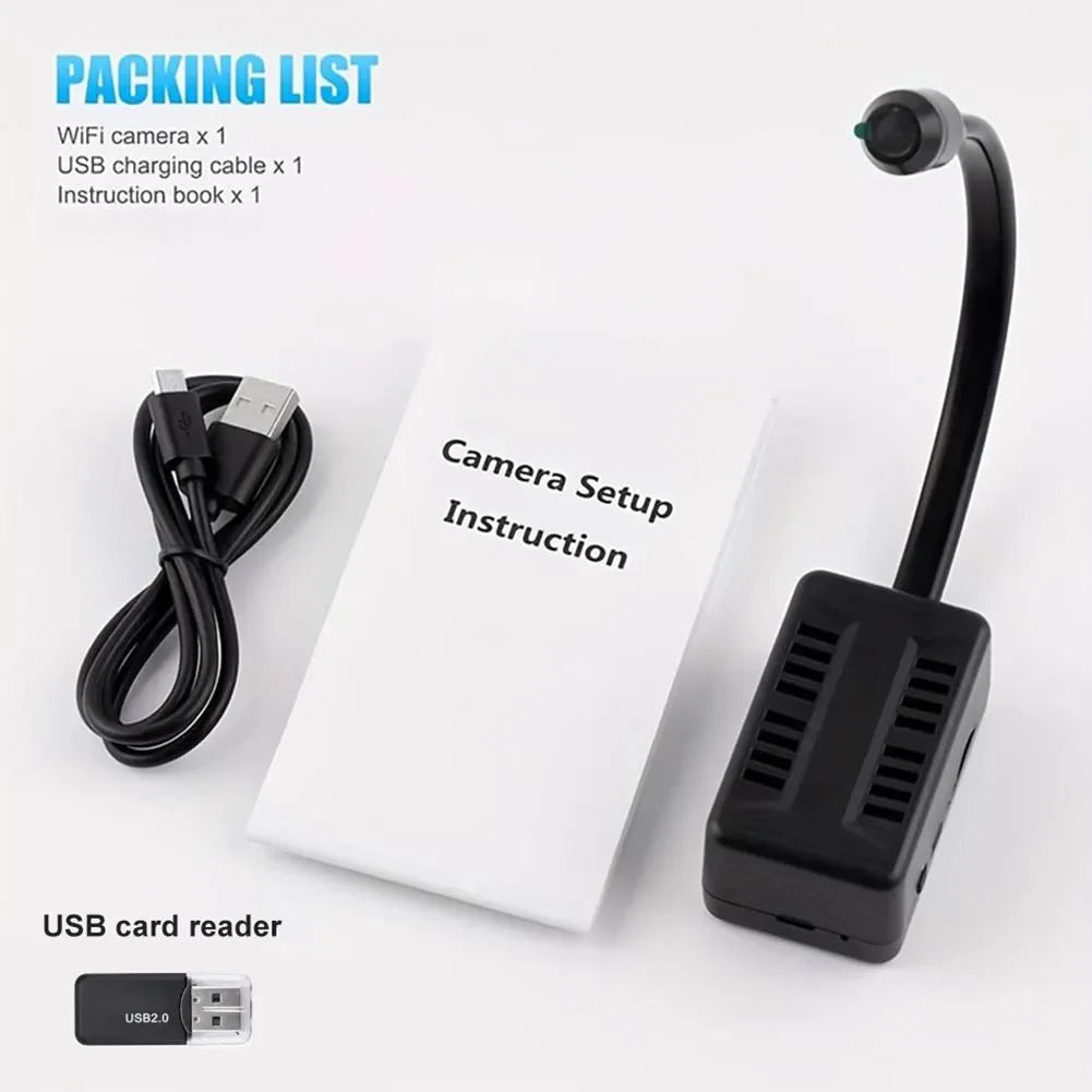 Mini WiFi Surveillance Camera 1080P Nanny Cam With Motion Detection