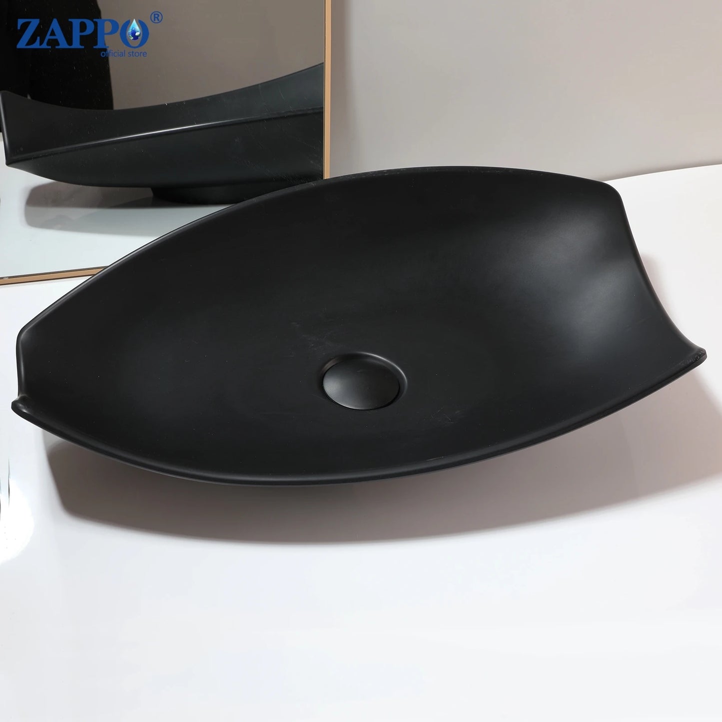 Torayvino Stone Resin Vessel Sink With Drain, Above-Counter Washbasin