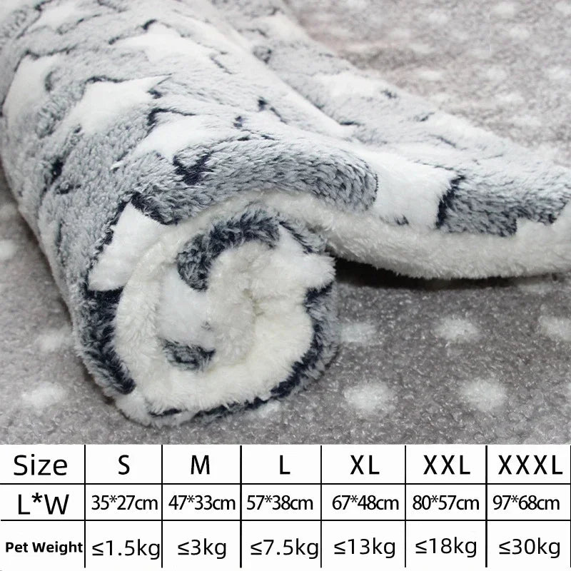 Flannel Pet Mat Bed For Dogs And Cats, Thick Comfort