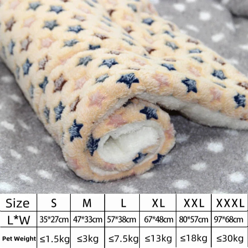 Flannel Pet Mat Bed For Dogs And Cats, Thick Comfort
