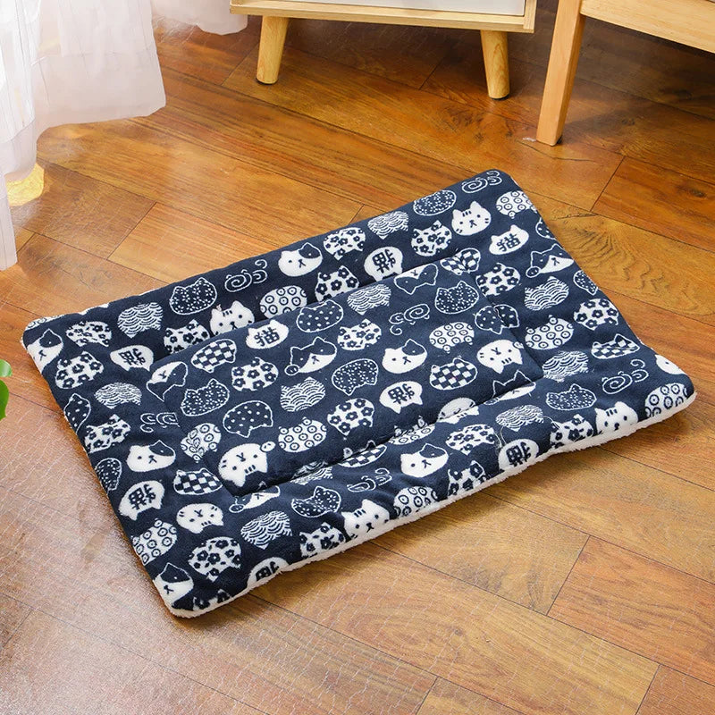 Flannel Pet Mat Bed For Dogs And Cats, Thick Comfort
