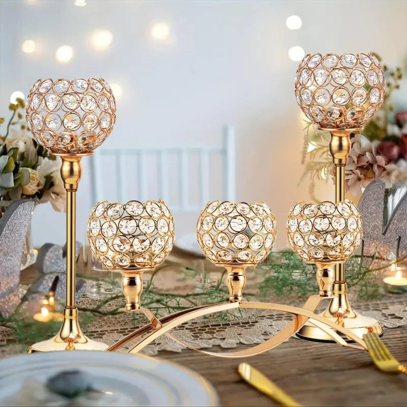 VINCIGANT ThreeArms Tealight Candle Holders Candelabra