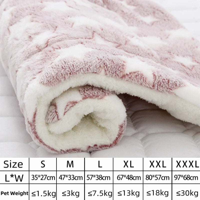 Flannel Pet Mat Bed For Dogs And Cats, Thick Comfort