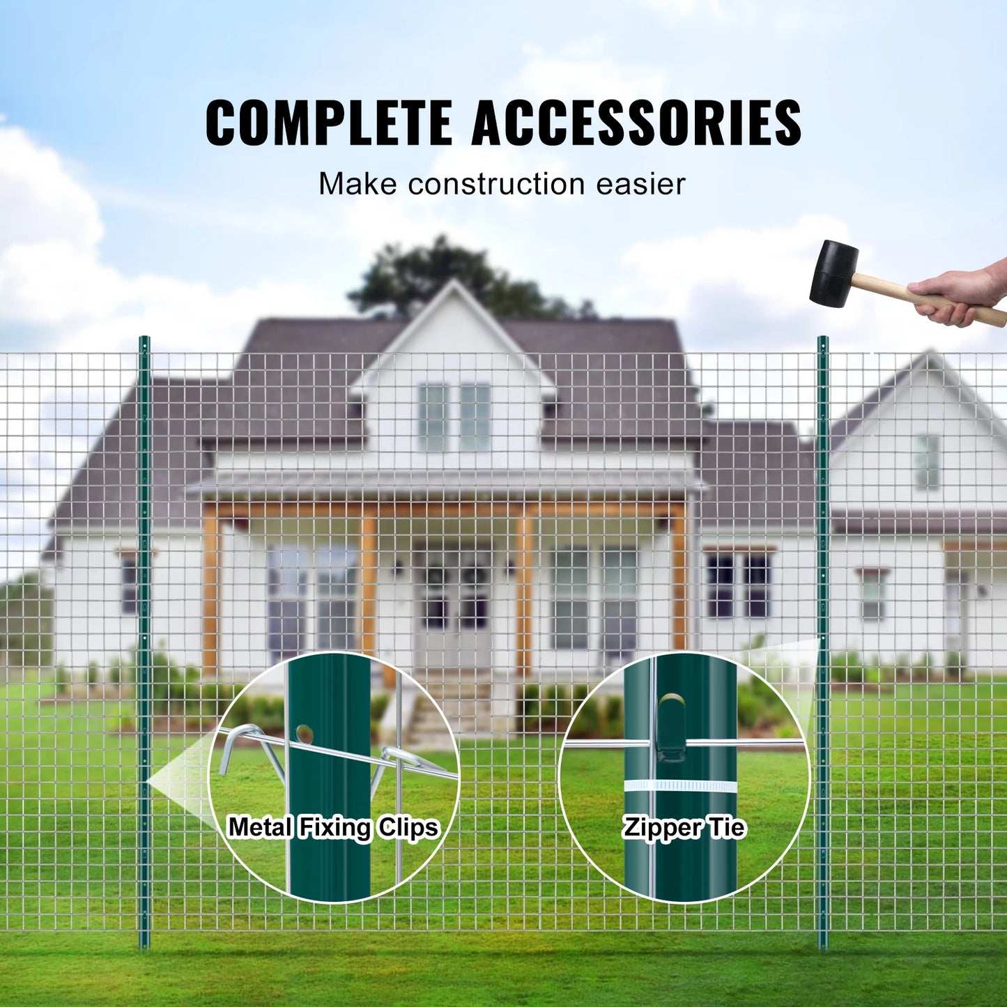 SucceBuy Heavy Duty Fence Post T Post for Outdoor Fencing