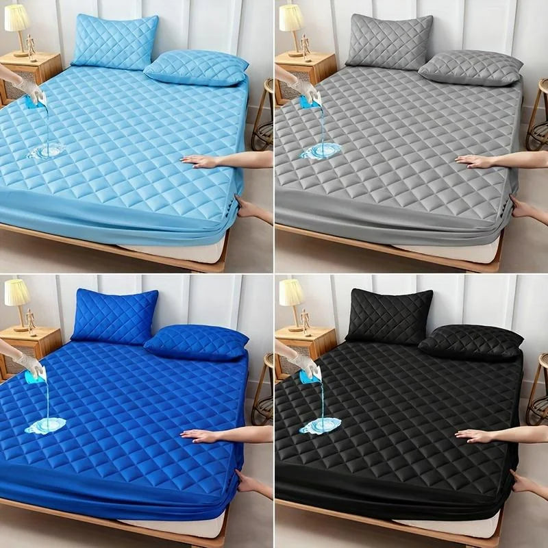 HGETVE Waterproof Mattress Protector Breathable Quilted Pad All-Season