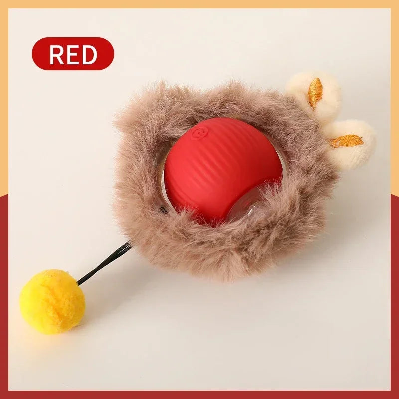 Cat Interactive Automatic Rolling Ball Toy With Rechargeable Battery