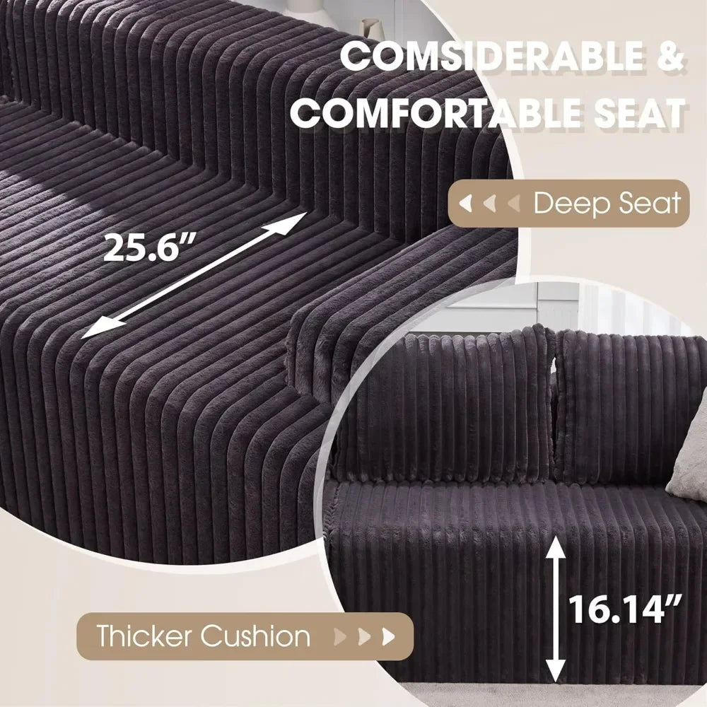 Cloud Modular Sectional Sofa With L Shaped Chaise Memory Foam