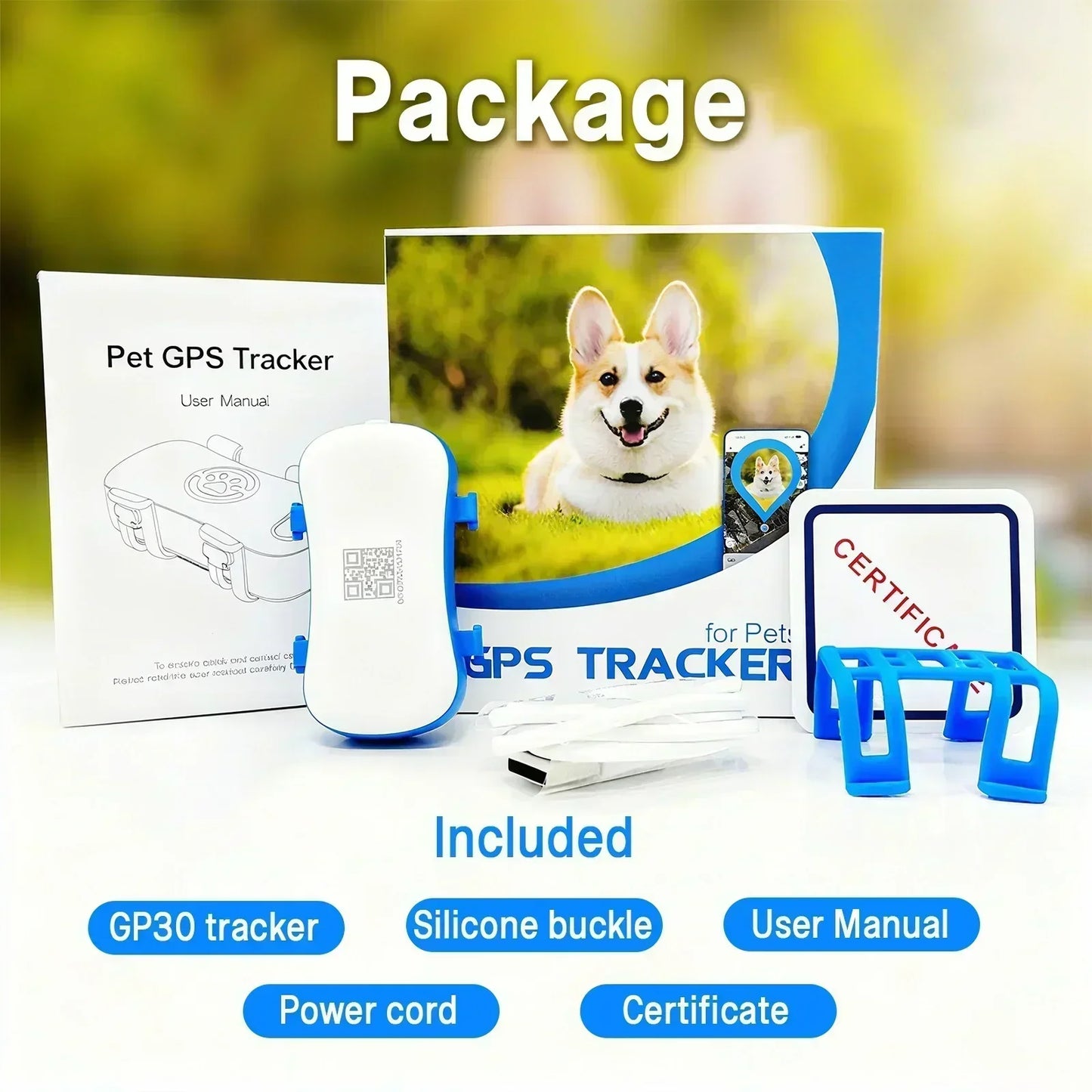 WANWAYTECH GPS Tracker 4G Real Time For Dogs And Cats