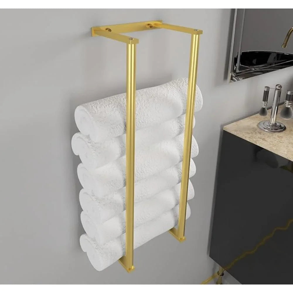 Stainless Steel Wall Mounted Towel Rack For Rolled Towels