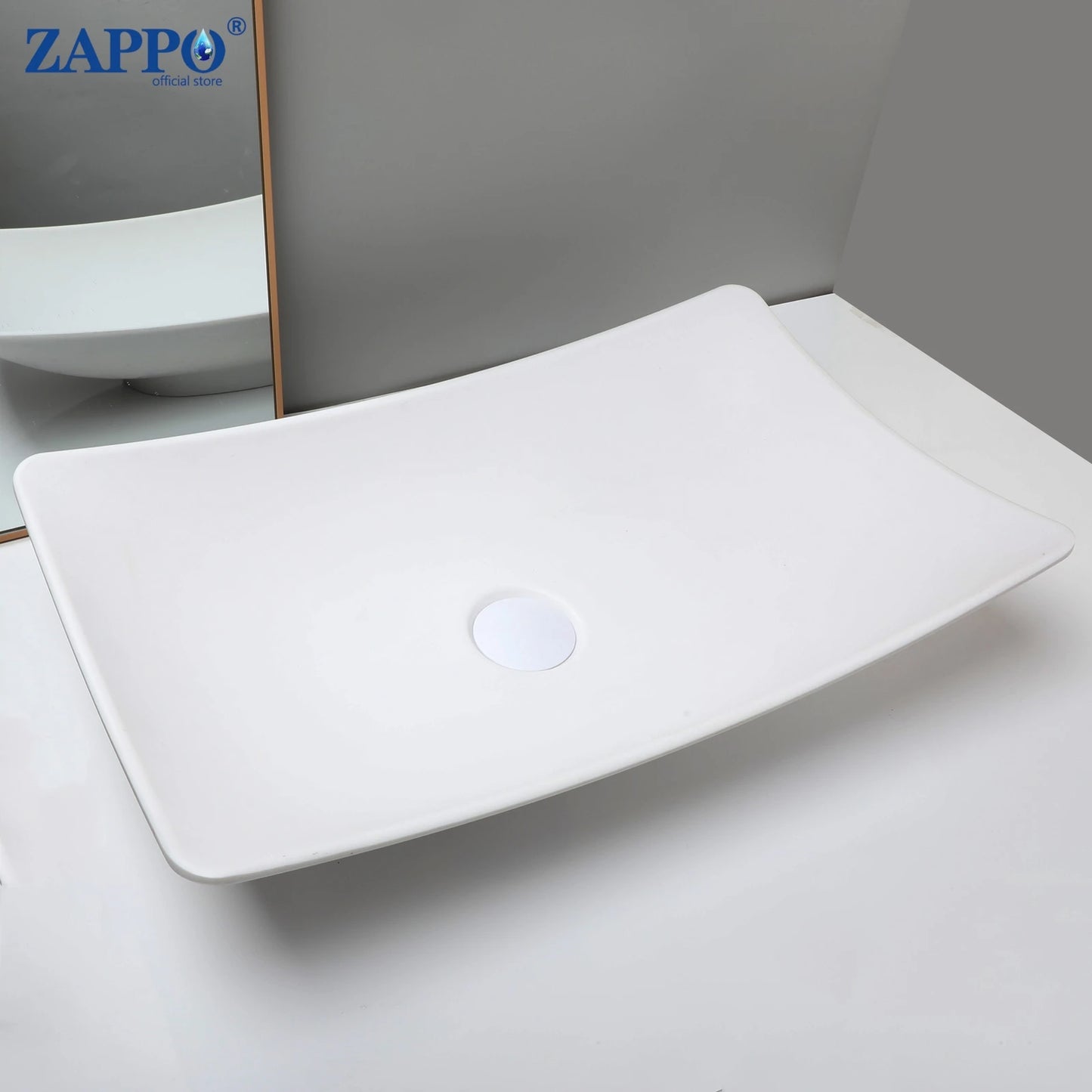 Torayvino Stone Resin Vessel Sink With Drain, Above-Counter Washbasin