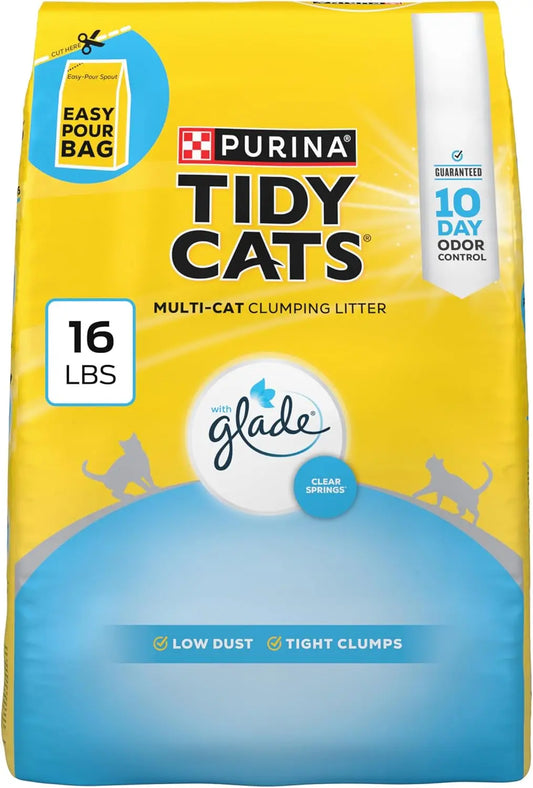 Clumping Cat Litter For Multiple Cats With Clear Springs Scent