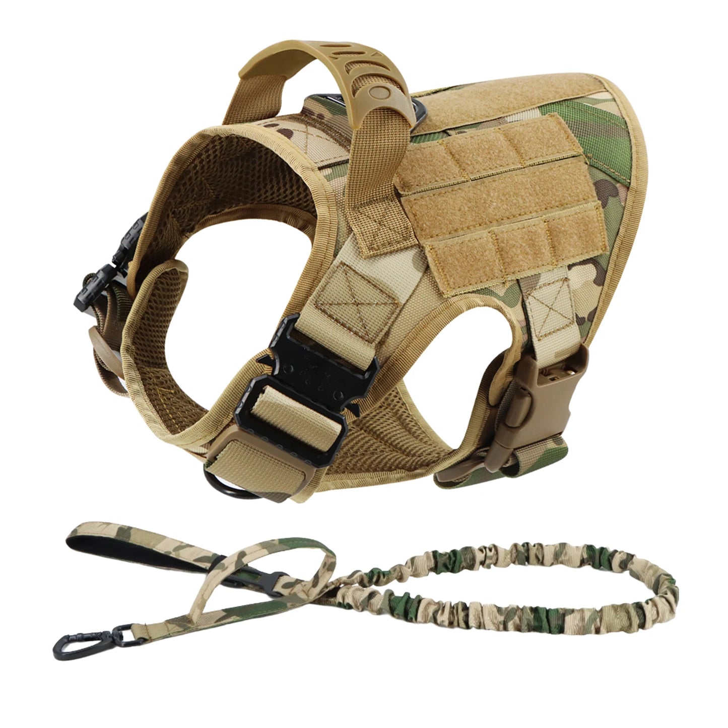 Tactical Dog Harness And Leash Set No Pull Training