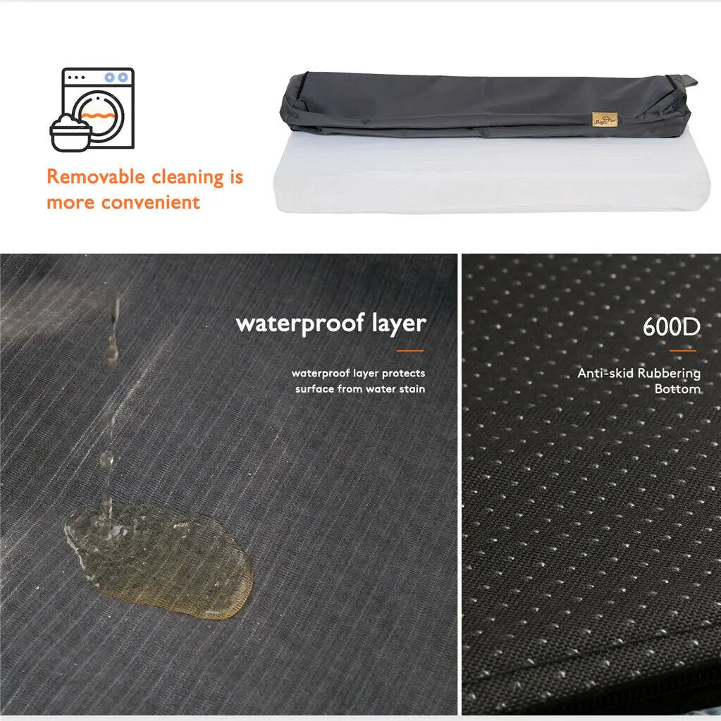 Orthopedic Dog Bed With Memory Foam Base And Waterproof Cover