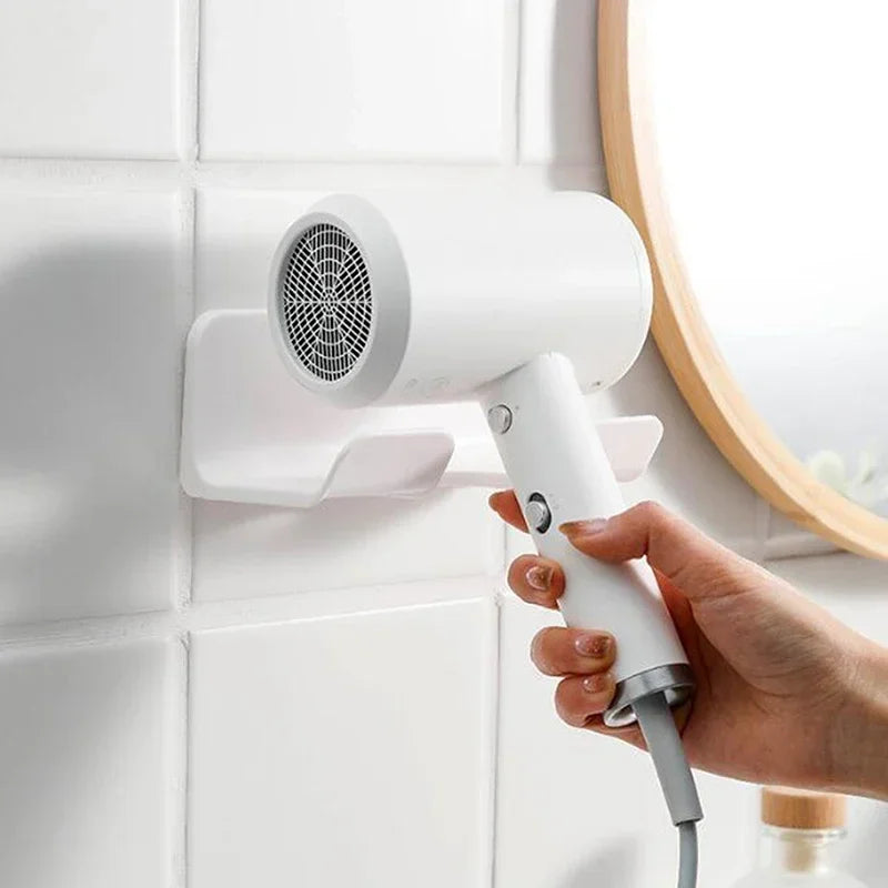 AEDG Hair Dryer Holder Wall Mount Organizer Shelf For Bathroom