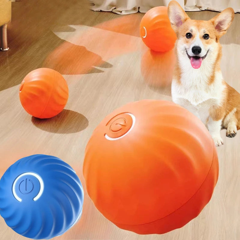 Automatic Moving Dog Ball Toy USB Rechargeable Interactive Ball