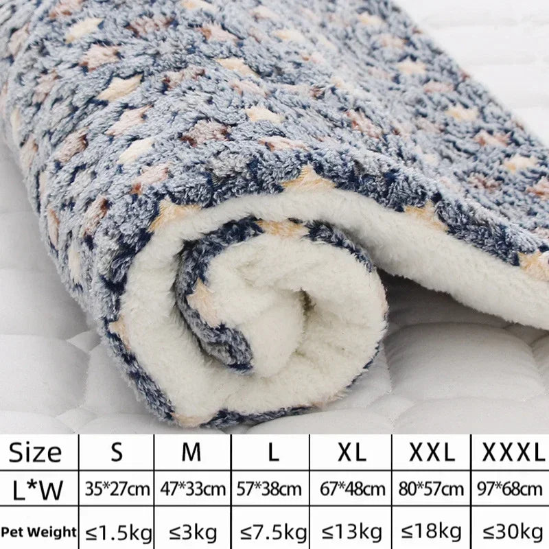 Flannel Pet Mat Bed For Dogs And Cats, Thick Comfort
