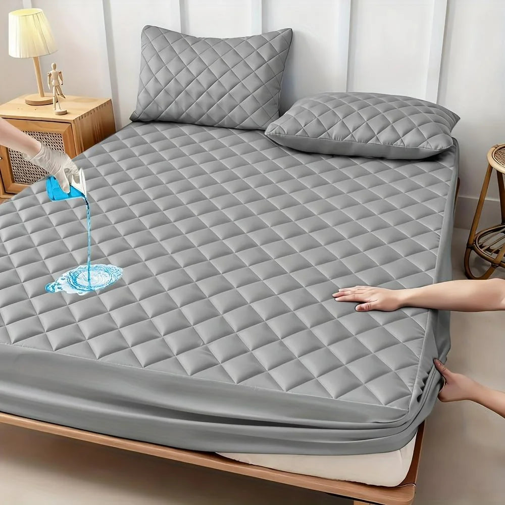 HGETVE Waterproof Mattress Protector Breathable Quilted Pad All-Season