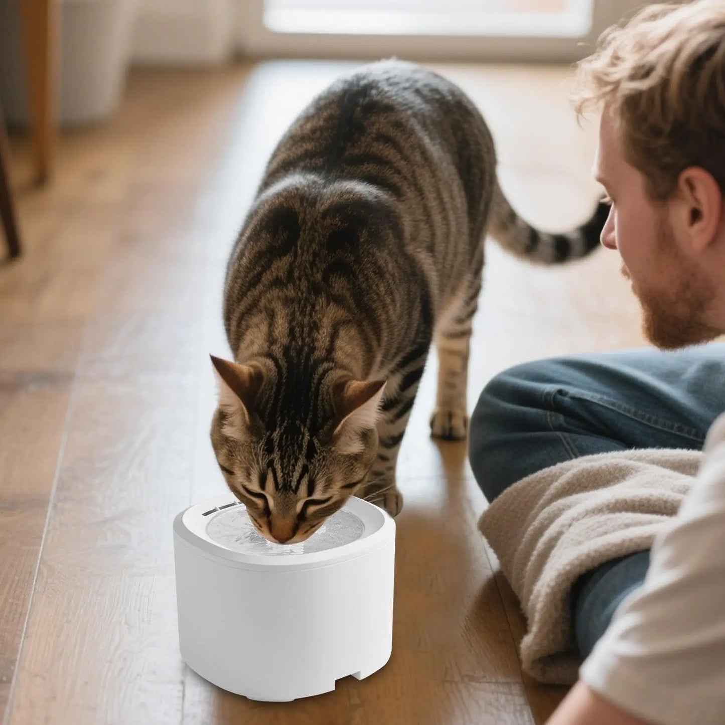 Cat Fountain USB Powered Quiet Water Dispenser For Cats