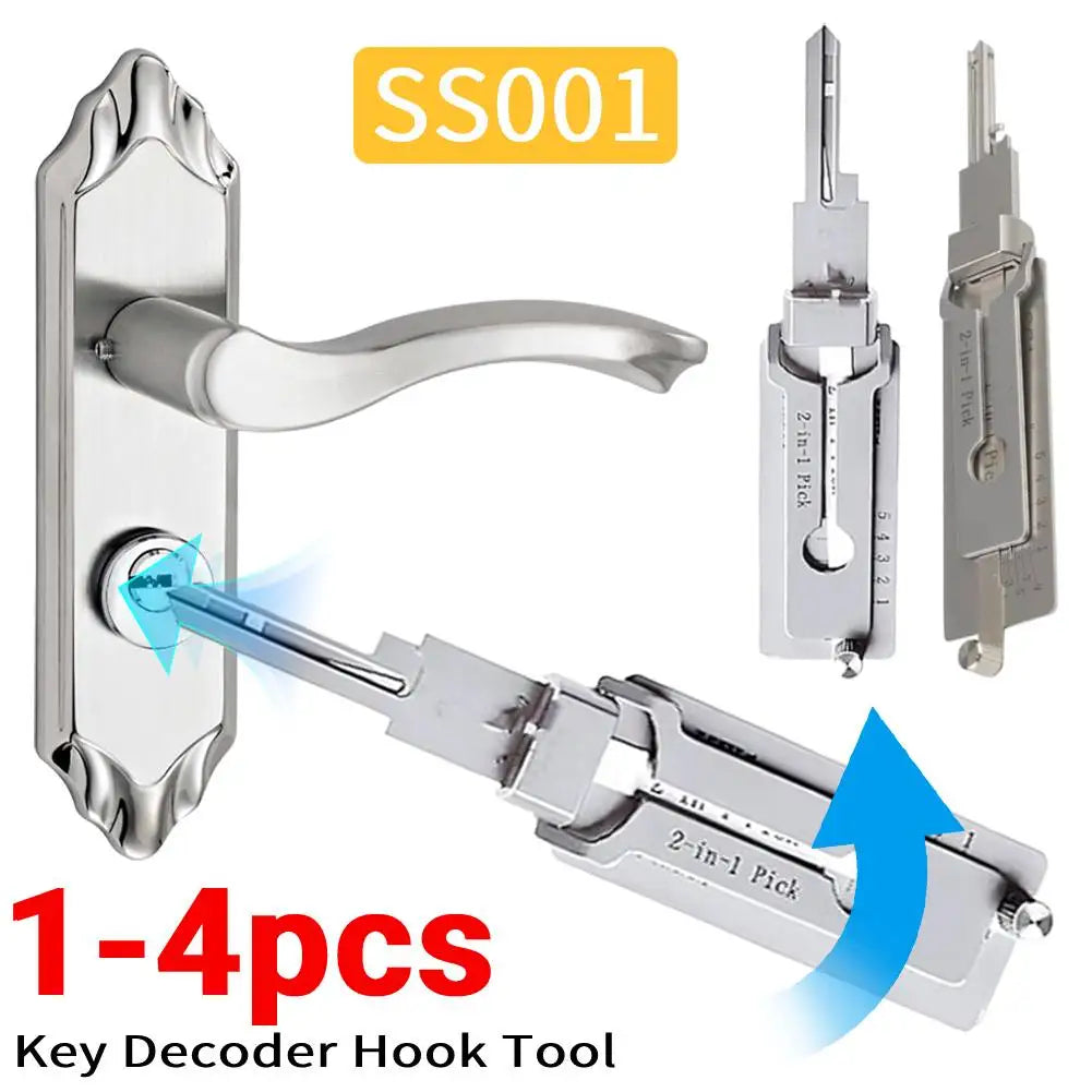 SS001 Key Decoder Tool O Ring Pickup Kit Stainless Steel
