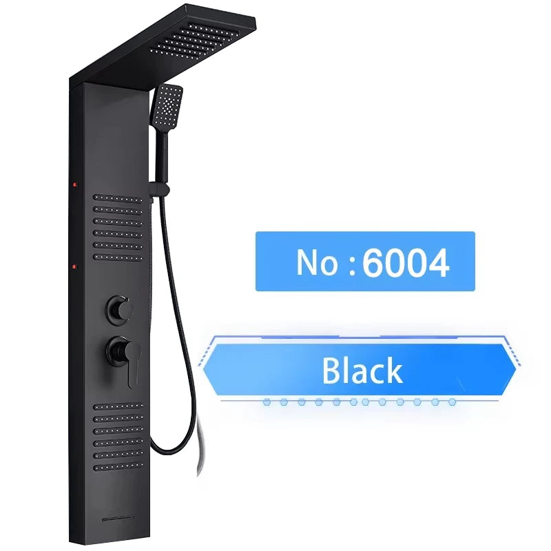 Shinesia Luxury LED Shower Panel With Massage Jets Rain