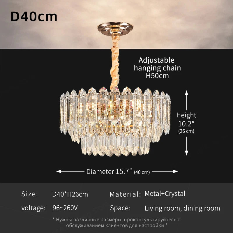 LUDOVICA Modern LED Ceiling Hanging Lamp For Living Room Chandelier
