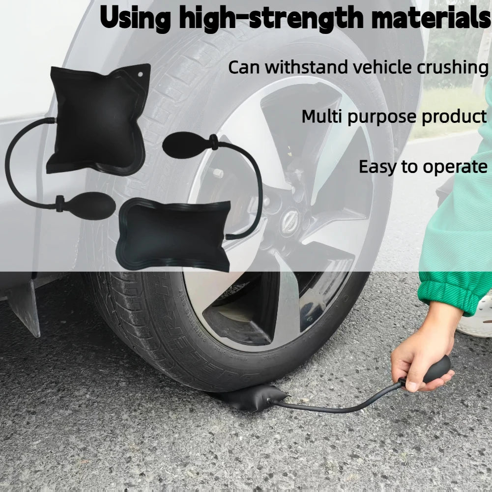 Car Door Tool Kit With Air Wedge Pump And Grabber