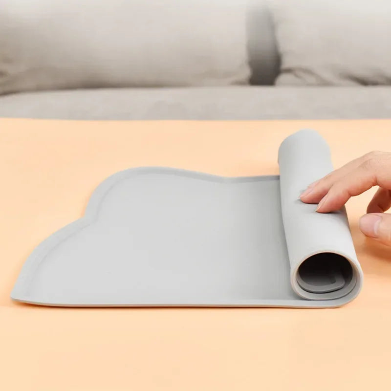 Food Grade Silicone Cat Dog Bowl Mat Waterproof Anti Slip