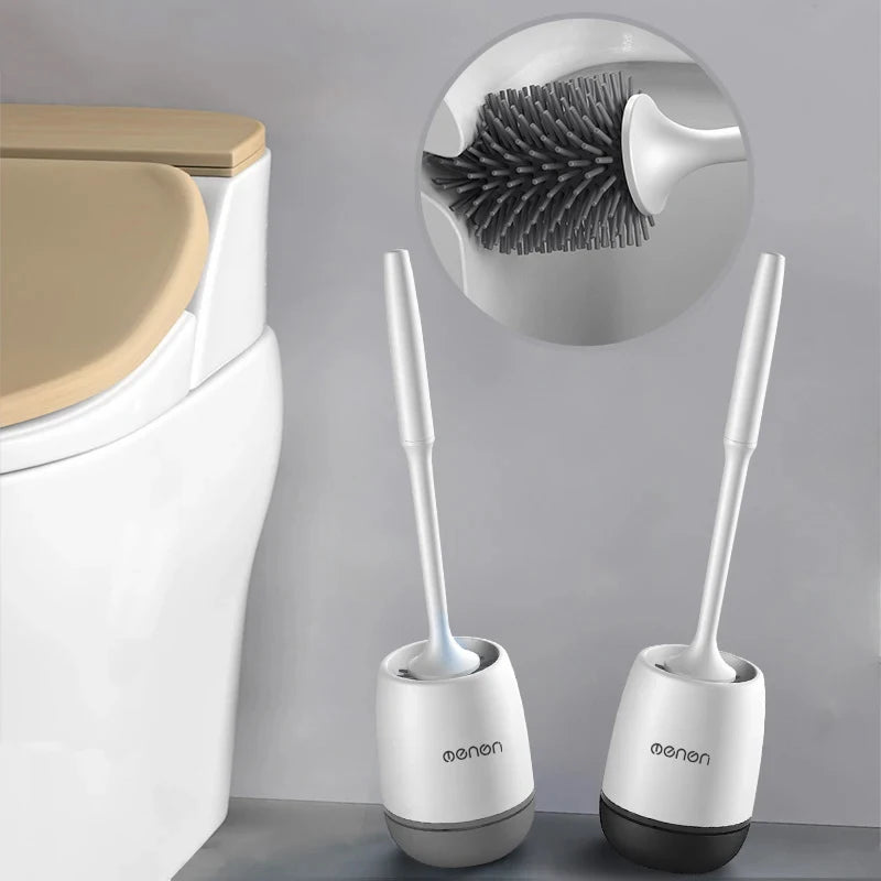 Mengni Silicone Toilet Brush Cleaner For Bathroom Walls And Floors