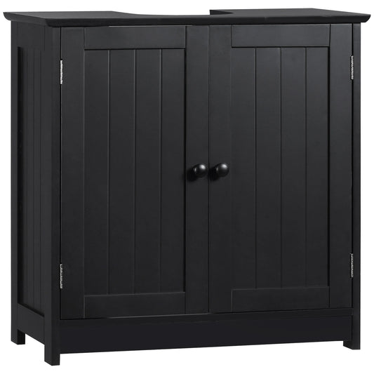 HOMCOM Under Sink Bathroom Cabinet With Two Doors And Shelf