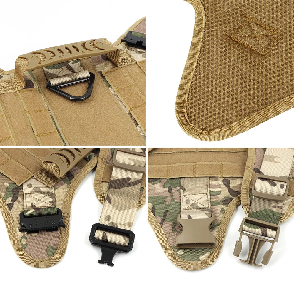 Tactical Dog Harness And Leash Set No Pull Training