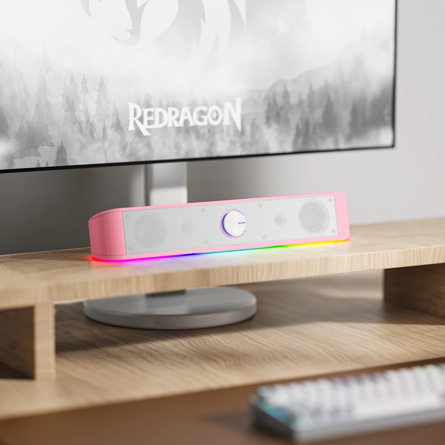 Redragon GS560 RGB Desktop Soundbar 2.0 Channel Computer Speaker