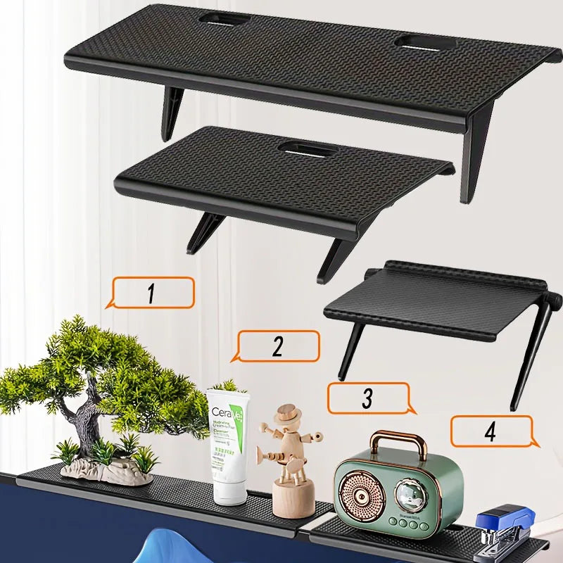 Adjustable TV Top Shelf Monitor Organizer For Home Office
