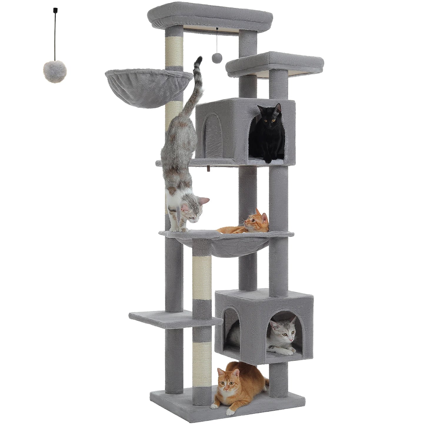 PAWZ Road Large Cat Tree Tower For Indoor Cats With Scratching Posts