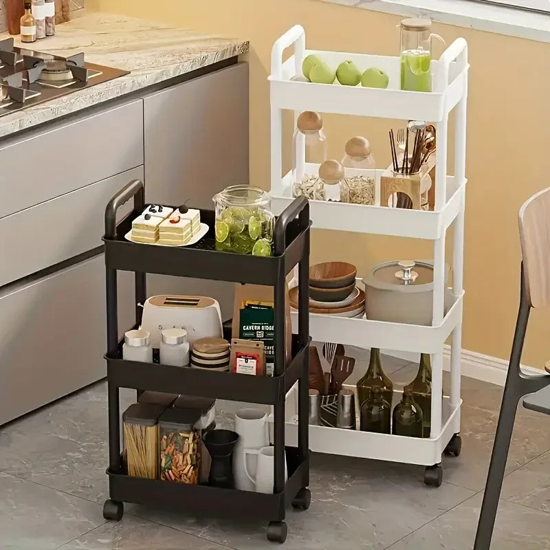 Heavy Duty Rolling Storage Cart Multi Functional Floor Standing Trolley