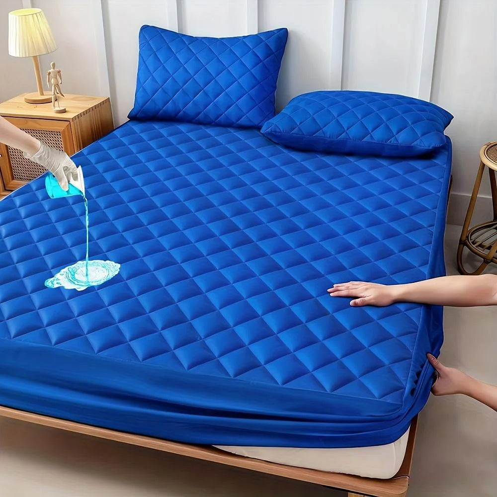 HGETVE Waterproof Mattress Protector Breathable Quilted Pad All-Season