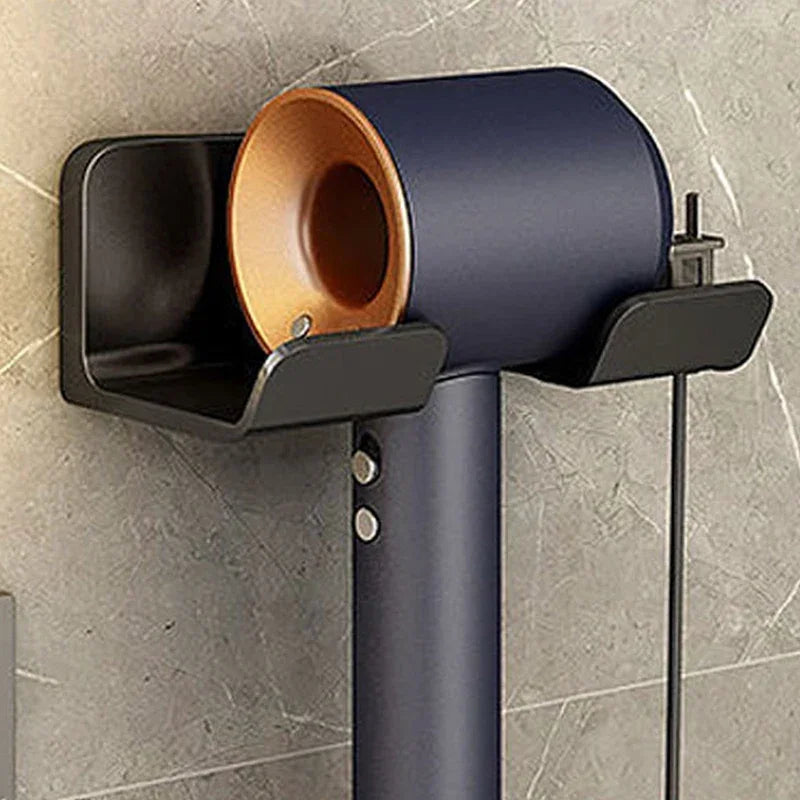 AEDG Hair Dryer Holder Wall Mount Organizer Shelf For Bathroom