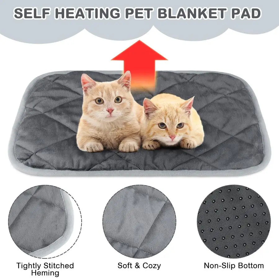 Self Heating Cat Mat Pack Self Warming Pet Bed Kit