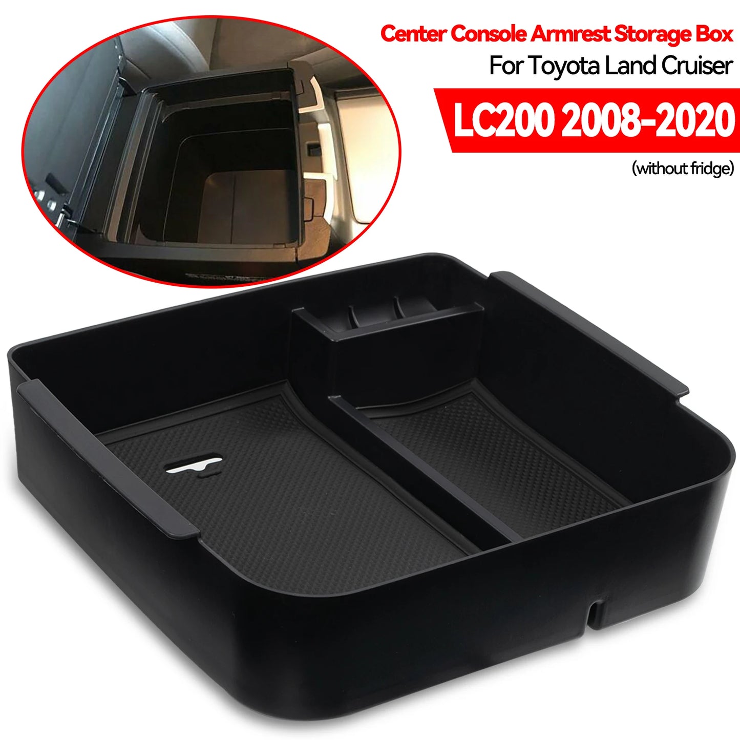 XUKEY Armrest Center Console Organizer For Toyota Land Cruiser LC200