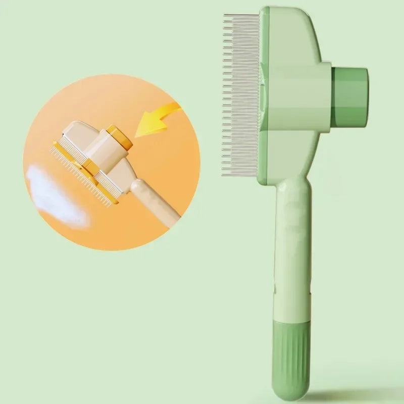 Dog Comb Pet Hair Remover Self Cleaning Brush Massage For Dogs