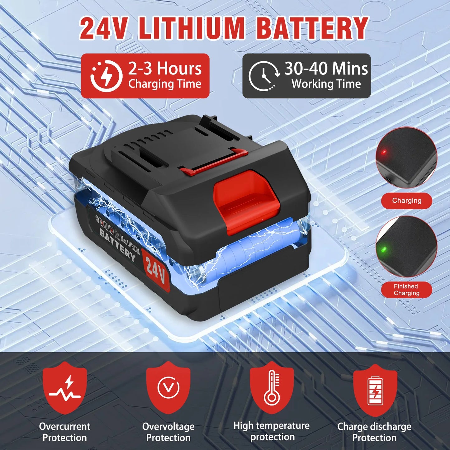 21V Cordless Weed Wacker 3-in-1 Trimmer Edger With Wheels