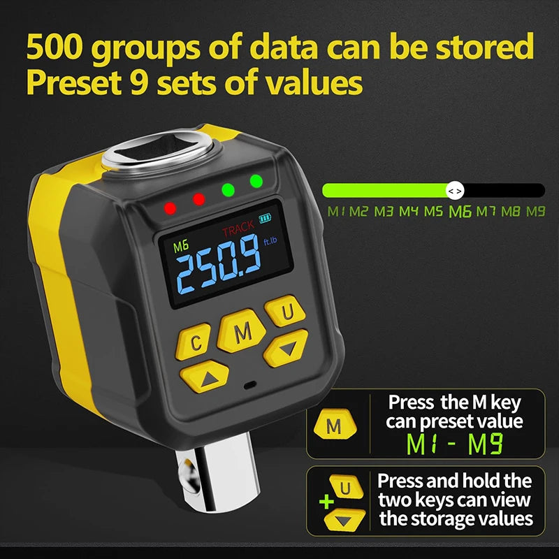 WAXTRON Digital Torque Wrench Adapter 6-400Nm 2 Percent Accuracy