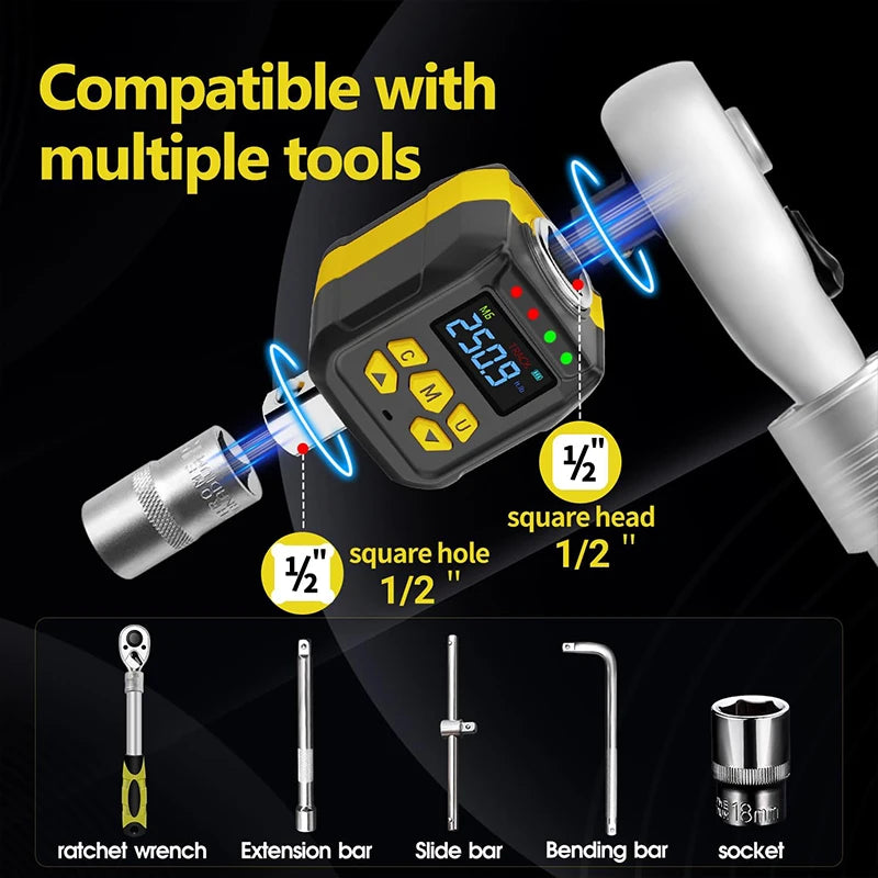 WAXTRON Digital Torque Wrench Adapter 6-400Nm 2 Percent Accuracy